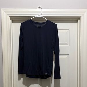 Figs Navy Blue Long Sleeve Top
